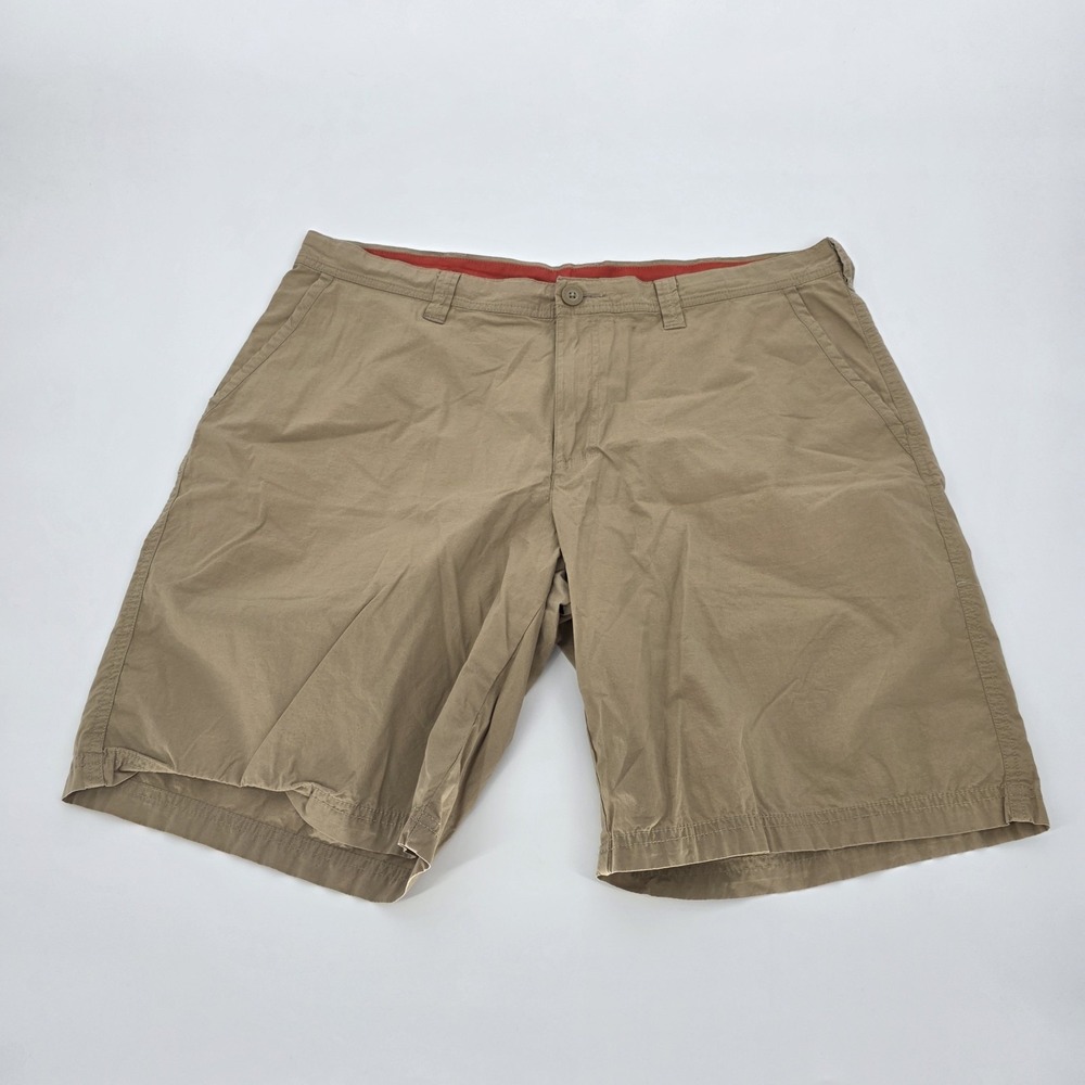 Columbia Mens Shorts Khaki Tan Lightweight 38, Inseam 10 Breathable Pockets